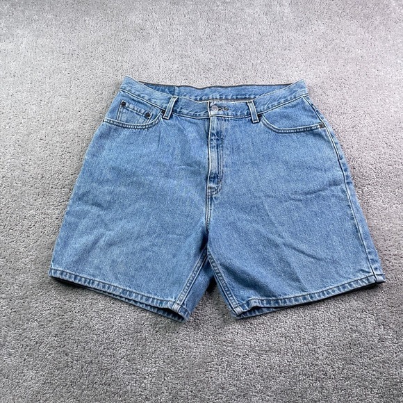Levi's Pants - Vintage Levis Shorts Womens 14 Blue 950 Relaxed High Waist Mom Cotton Denim Y2K